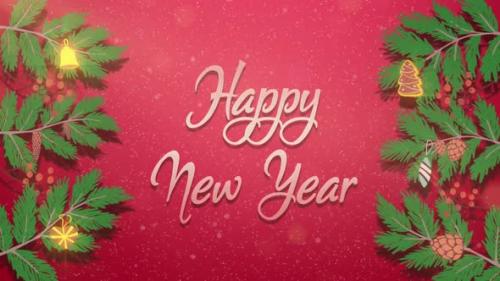 Videohive - Happy New Year and Merry Christmas Elements 2022 Neon Animation 3d Motion Design for New Year - 34259423 - 34259423