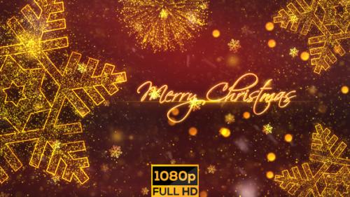 Videohive - Christmas Greetings Snow Crystal V1 - 34259573 - 34259573