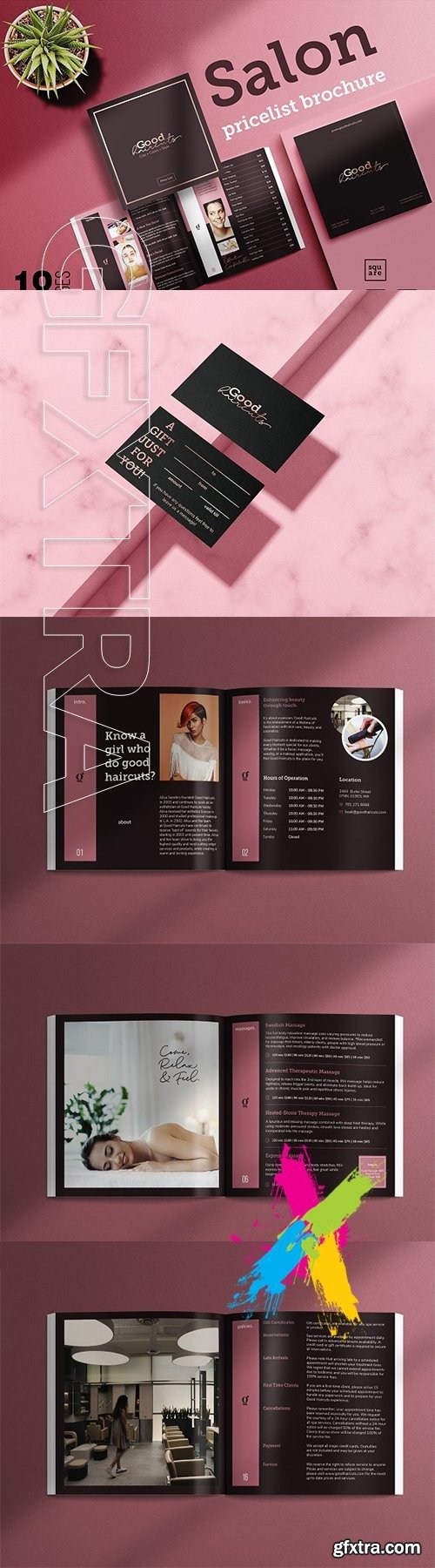 CreativeMarket - Salon Menu Template 5635283