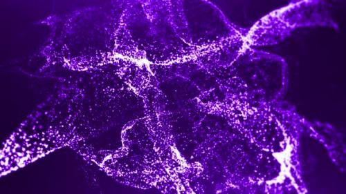 Videohive - Abstract Purple Particles 4K - 34210338 - 34210338