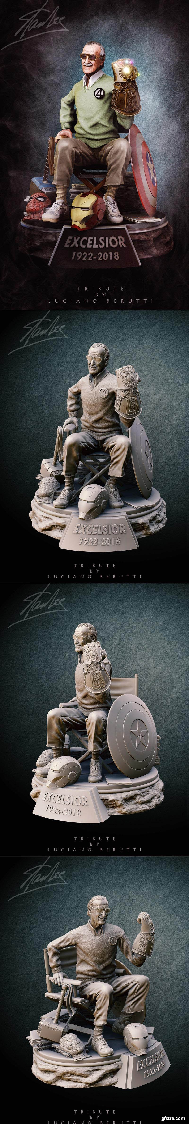 Stan Lee 3D Print Model GFxtra Stan lee 3d print model gfxtra