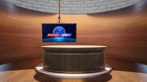 Videohive - 3D Virtual News Studio Background A5009 - 34249153 - 34249153