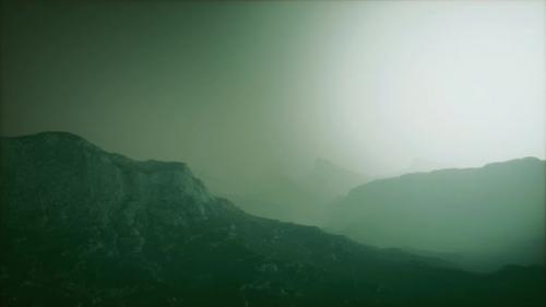 Videohive - Morning Fog in Mountain of Afghanistan - 34249677 - 34249677