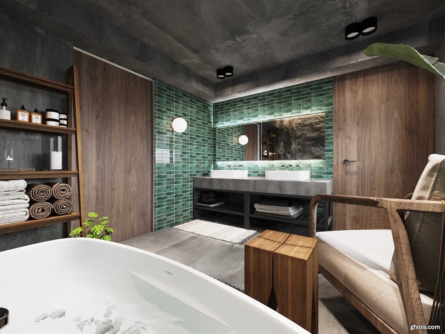 Bedroom and Bathroom Interior » GFxtra