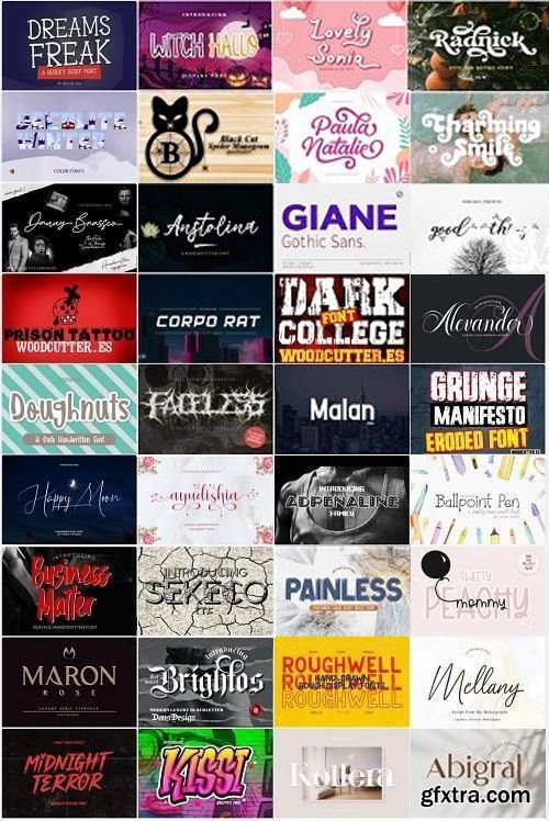 36 Premium Fonts Collection 36 Premium Fonts Collection