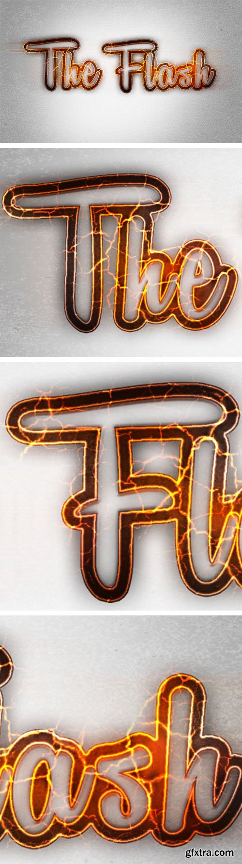 Flash Text Effect for Photoshop