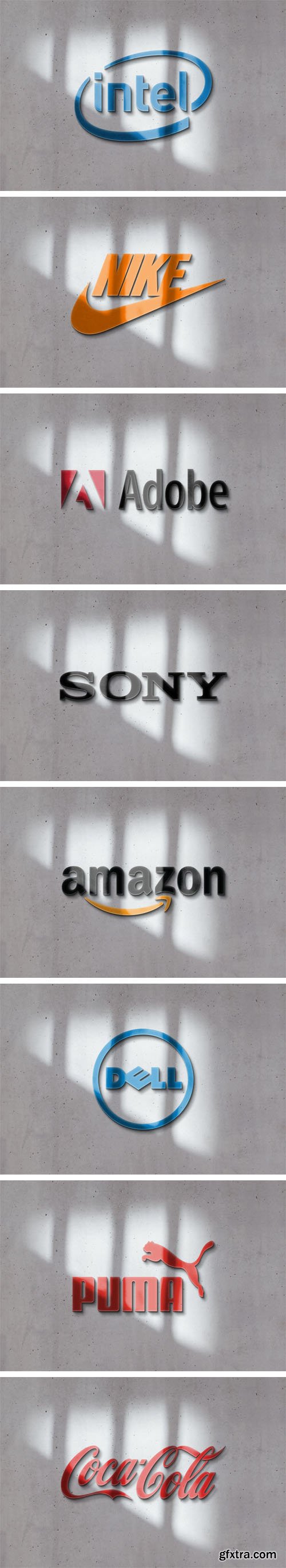 3D Sunshade Logo PSD Mockup Template 3D Sunshade Logo PSD Mockup Template