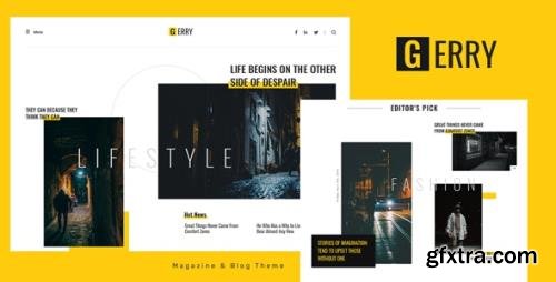 ThemeForest - Gerry v1.0 - Blog and Magazine Ghost Theme - 34099249