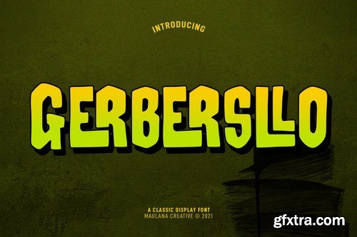 Gerbersllo Display Font Gerbersllo Display Font
