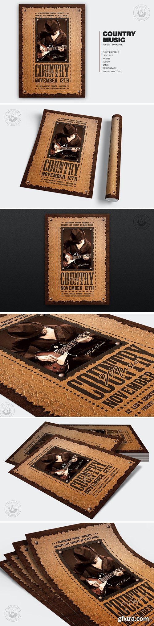 Country Music Flyer Template V7