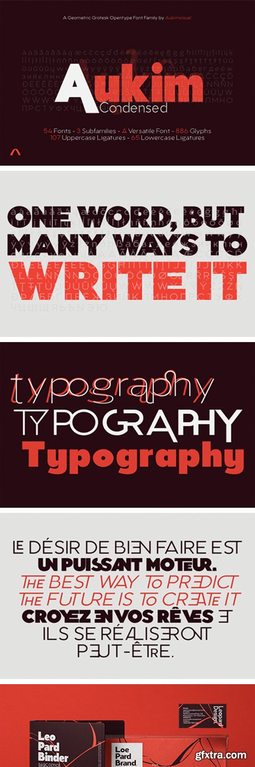 Aukim Condensed Font Aukim Condensed Font