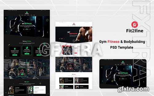 Gym Fitness Bodybuilding PSD Template o181218