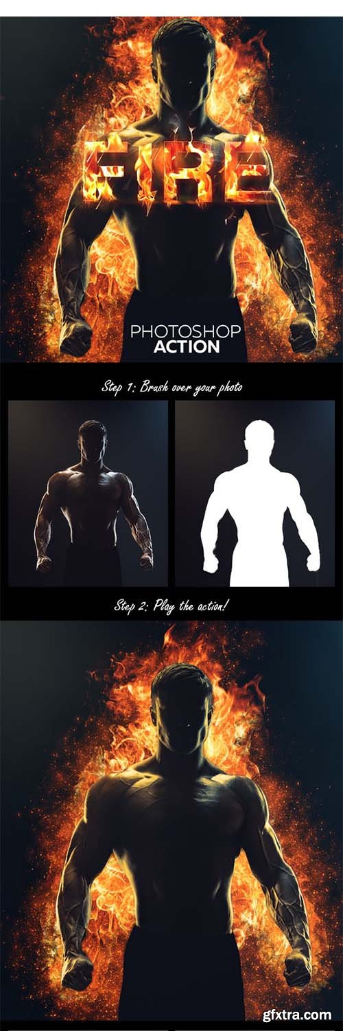 GraphicRiver - Fire Effect - Photoshop Action 33220686