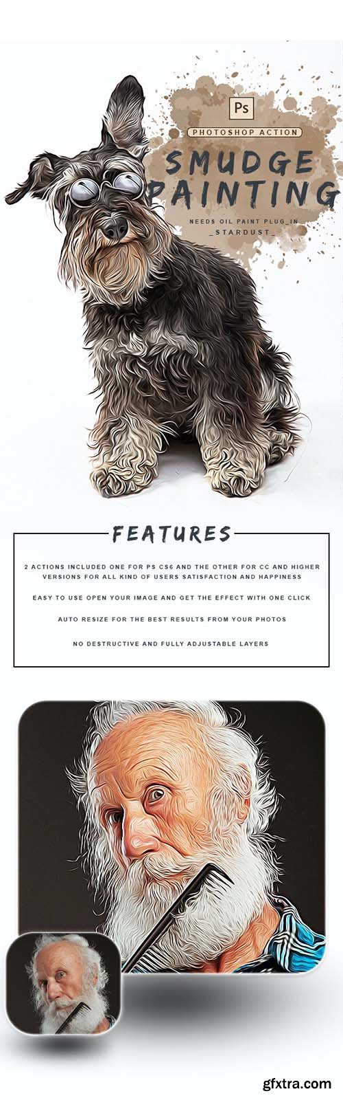 GraphicRiver - Smudge Painting - Photoshop Action 33084202