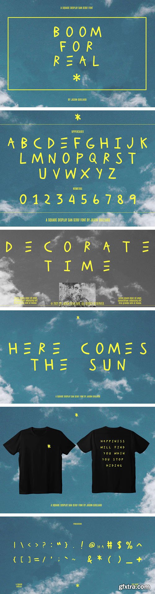 BOOM FOR REAL - Display San Serif Font BOOM FOR REAL - Display San Serif Font