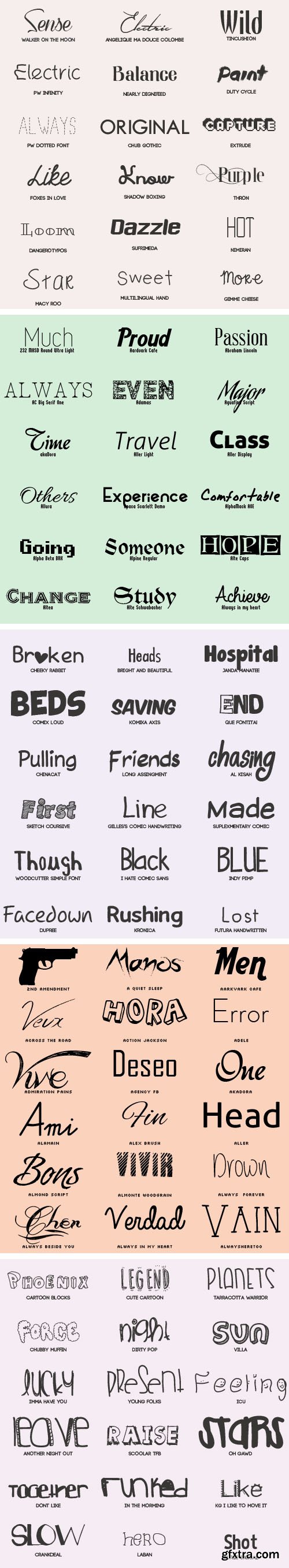 90+ Awesome Fonts Collection