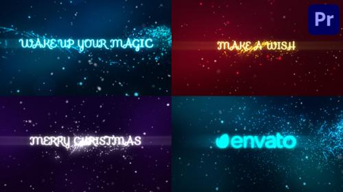 Videohive - Holiday Magic Greetings | Premiere Pro MOGRT - 34425109 - 34425109