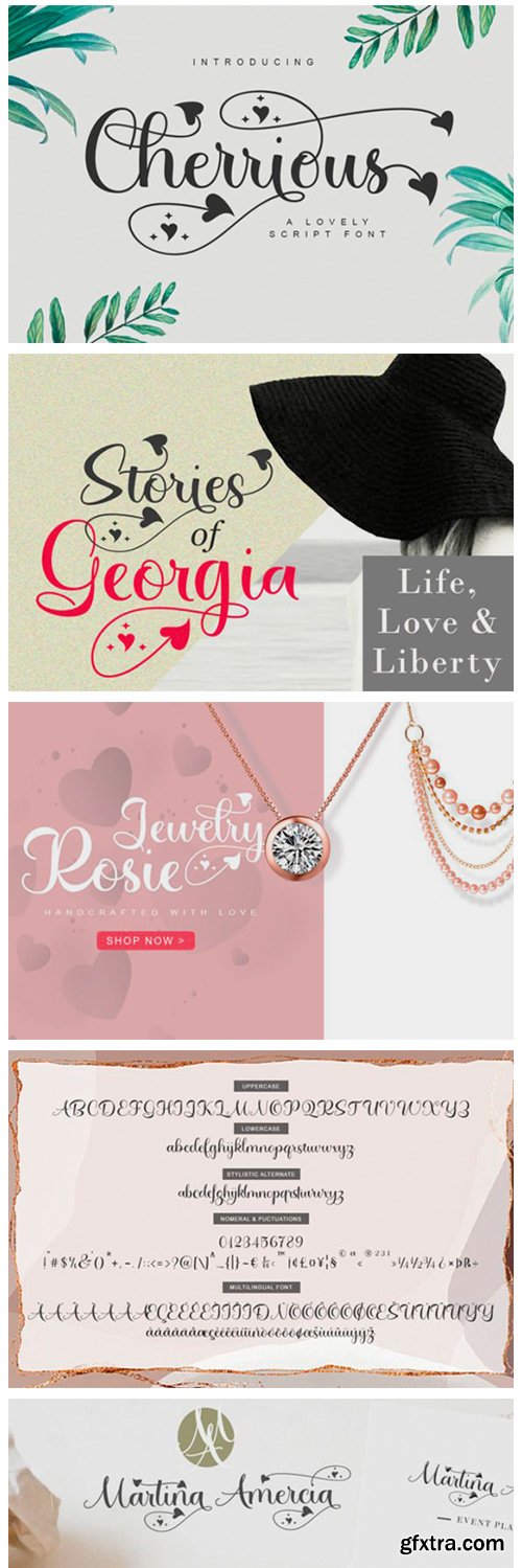 Cherrious Script Font Cherrious Script Font