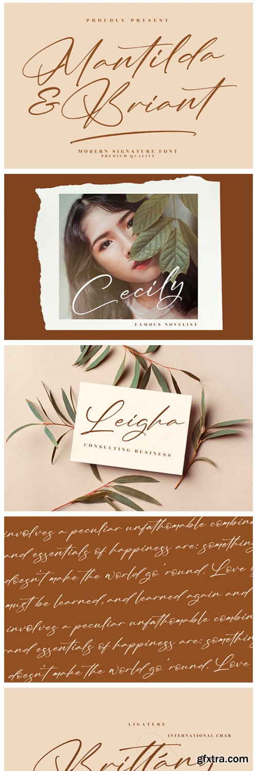 Mantilda &amp; Briant Font