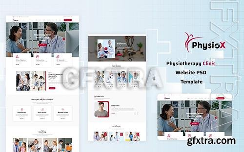 PhysioX - Physiotherapy Clinic Website PSD Template o184209