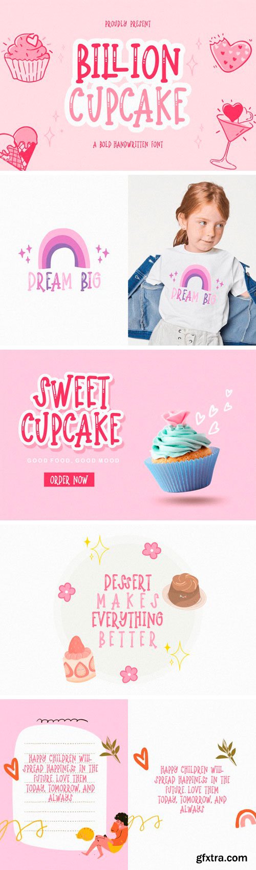 Billion Cupcake Display Font