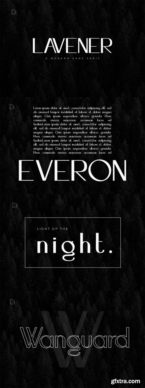 Lavener - Modern Sans Serif Font Lavener - Modern Sans Serif Font