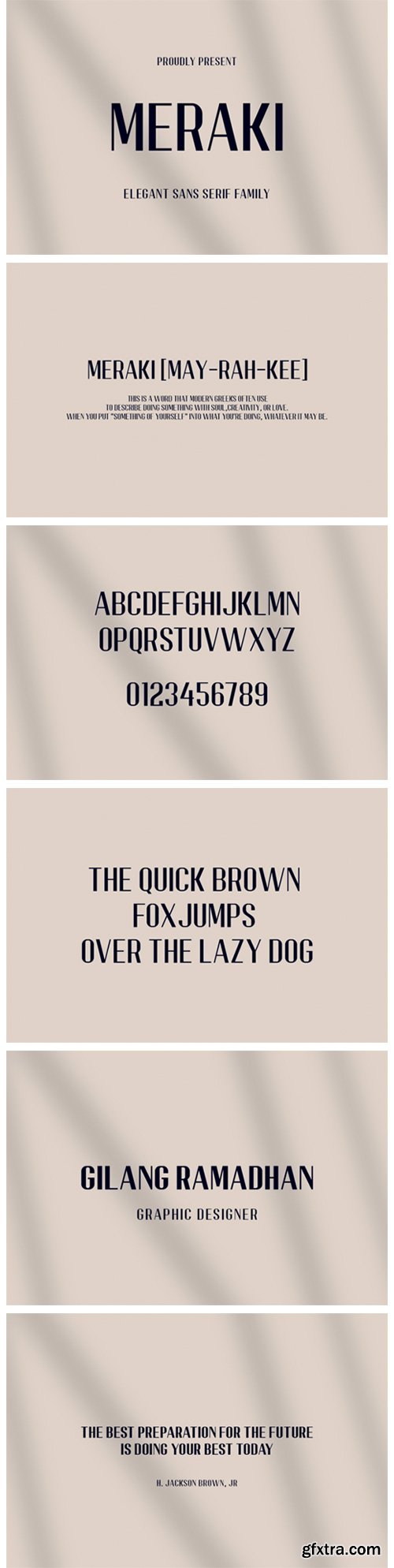 Meraki Font