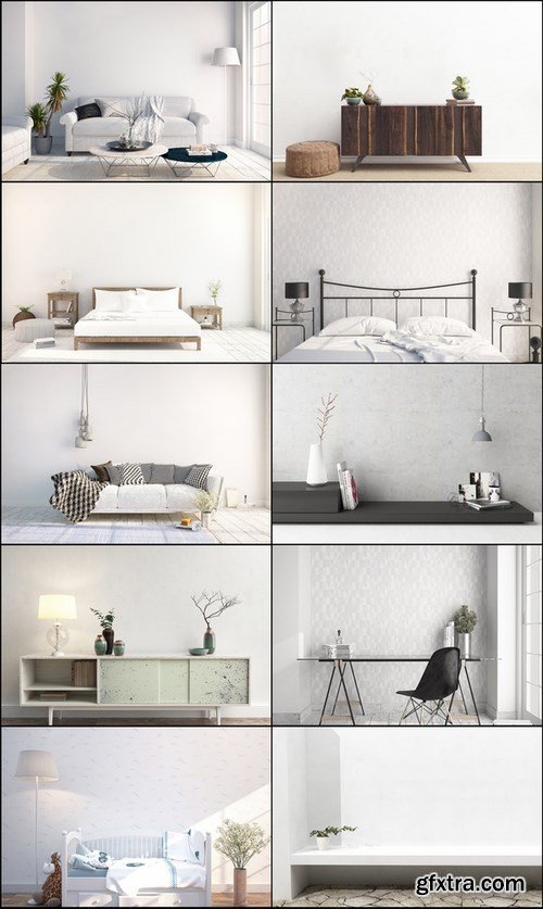 CM - interior mockups bundle, stock photo 752600