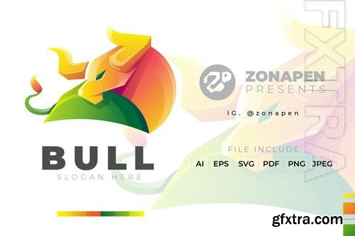 Bull Gradient Logo