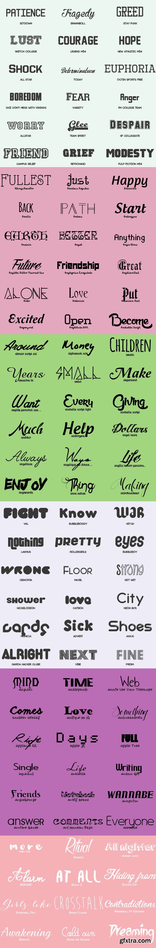 90+ Fonts Pack 90+ Fonts Pack