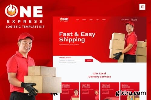 ThemeForest - One Express v1.0.0 - Logistics & Shipping Elementor Template Kit - 34455663