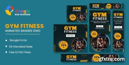 CodeCanyon - Gym Fitness Google Adwords HTML5 Banner Ads GWD v1.0 - 34457945