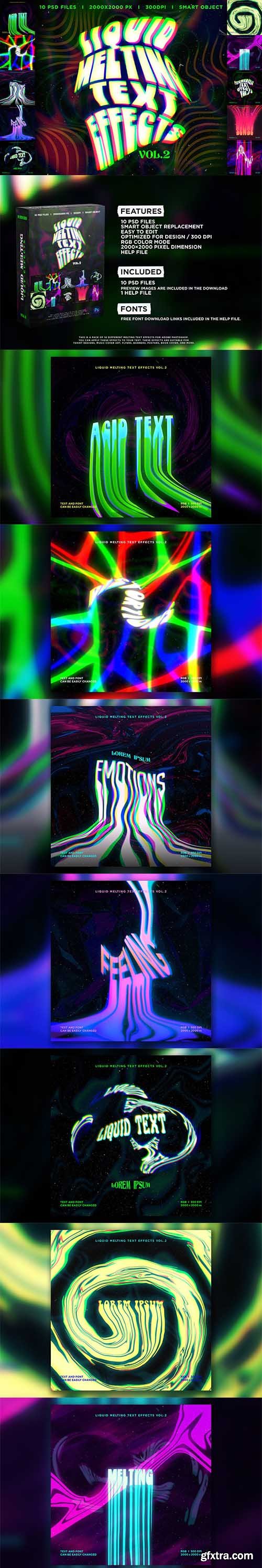 CreativeMarket - Liquid Melting Text Effects Vol.2 6486543