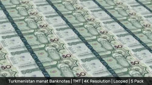 Videohive - Turkmenistan Banknotes Money / Turkmenistani manat / Currency m / TMT / 5 Pack - 4K - 34471843 - 34471843