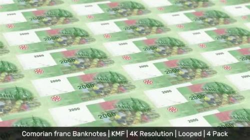 Videohive - Comoros Banknotes Money / Comorian franc / Currency CF / KMF / 4 Pack - 4K - 34491039 - 34491039