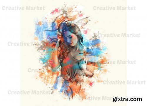 CreativeMarket - Vintage Painting Photoshop Action 6547993