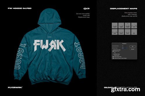 CreativeMarket - Hoodie Mockup - Gildan 18500 6499378
