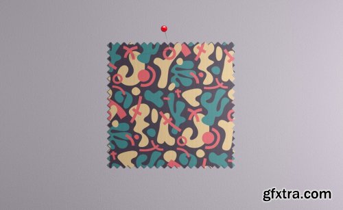 CreativeMarket - Fabric Swatches Mockup 6482265