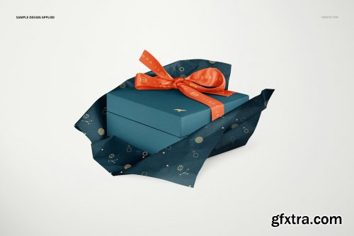 CreativeMarket - Jewelry Wrapping Tissue Paper Mockup 6142965