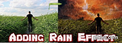  Add Rain and Stormy Cloud Effect in Picture using Photoshop Easy Steps