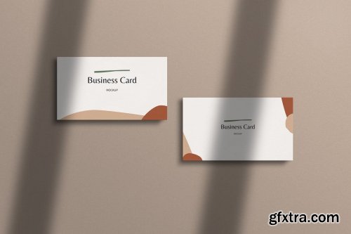 Brown Business Card Mockup