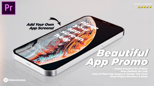 Videohive - Beautiful App Promo - 3d App Mockup Demonstration Video Premiere Pro - 34508067 - 34508067