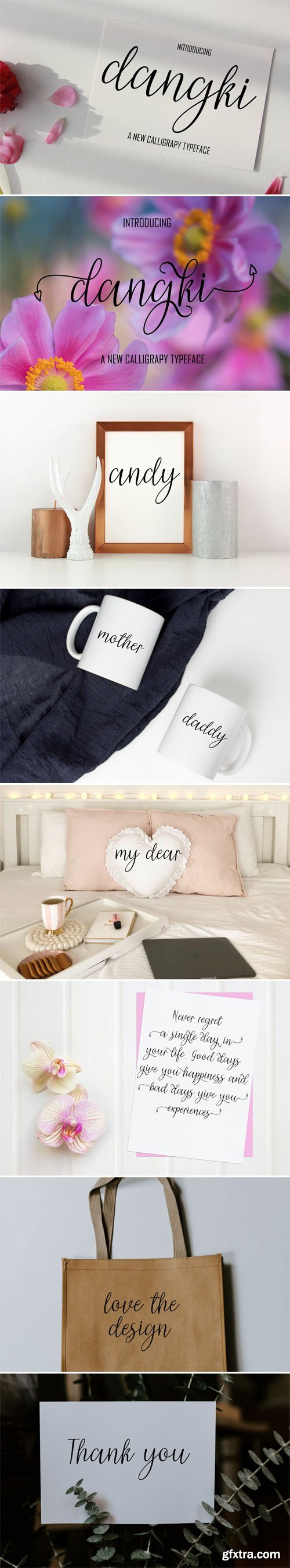 Dangki Script - Beautiful Calligraphy Typeface Dangki Script - Beautiful Calligraphy Typeface