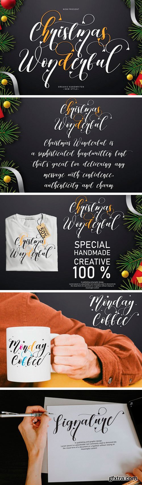 Christmas Wonderful Script Font