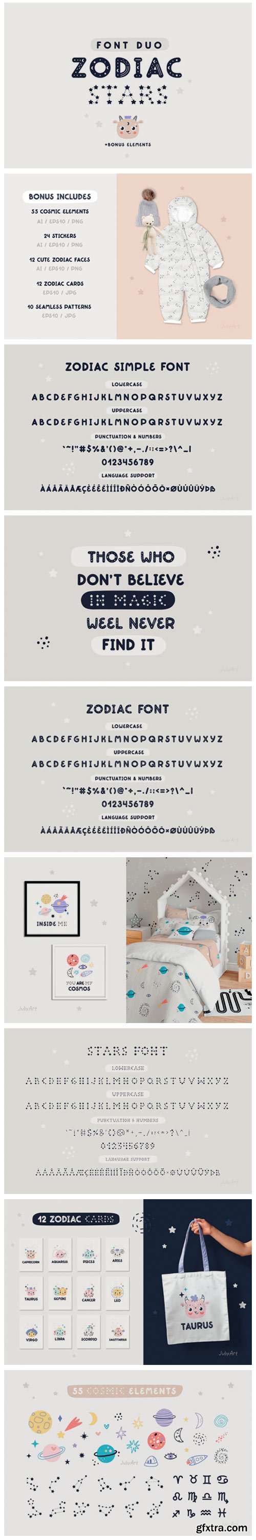 Zodiac Stars Font Zodiac Stars Font