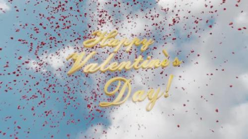 Videohive - Happy Valentines Day Heart Firework 4K - 30401370 - 30401370