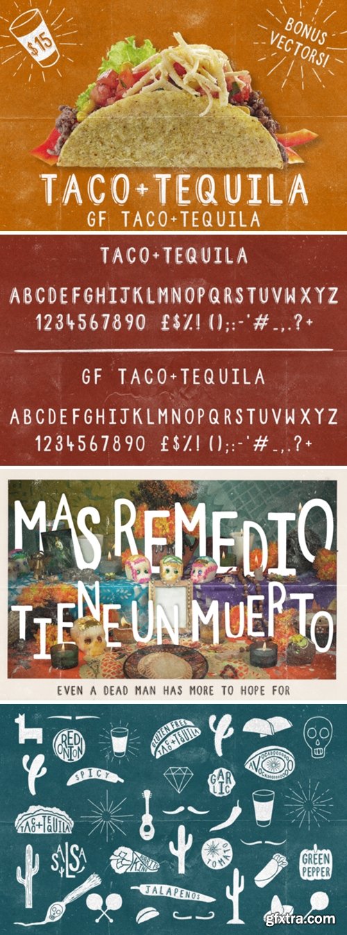 Taco and Tequila Font