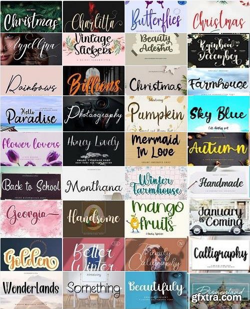 36 Premium Fonts [Oct-2021] Vol.2