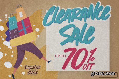 Sugarless Coffee - Bold Brushing Font