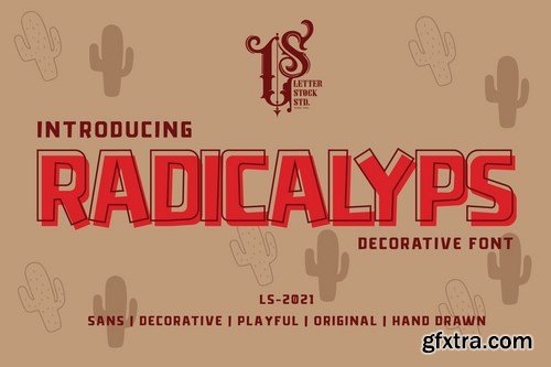 Radicalyps - Decortaive Font